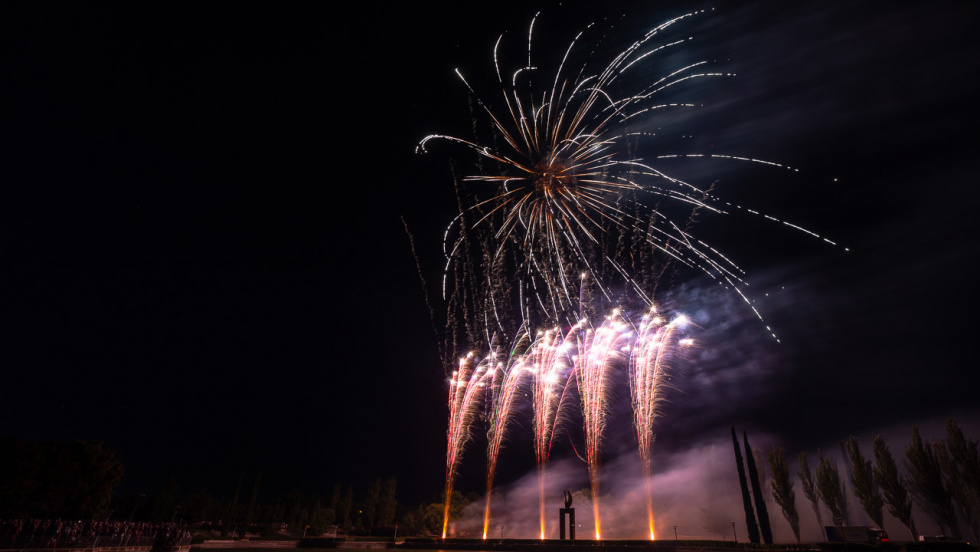 Fuegos artificiales de las fiestas patronales de 2024.