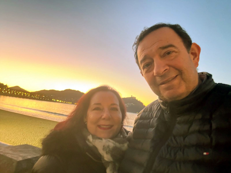 Alberto y su mujer, Esperanza.